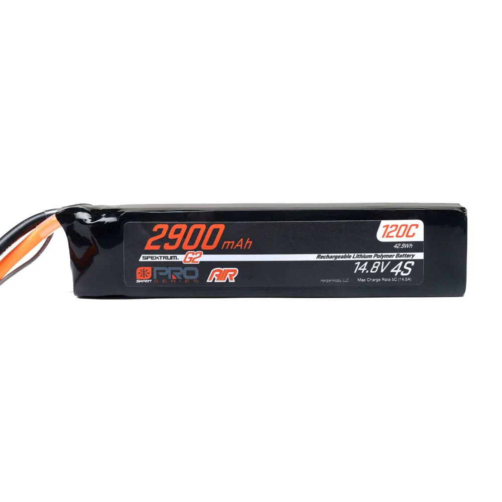 Spektrum SPMX-1067 Smart Pro Series Air 2900mAh 4S 14.8V 120C G2 LiPo Battery with IC3 Connector - Image 2