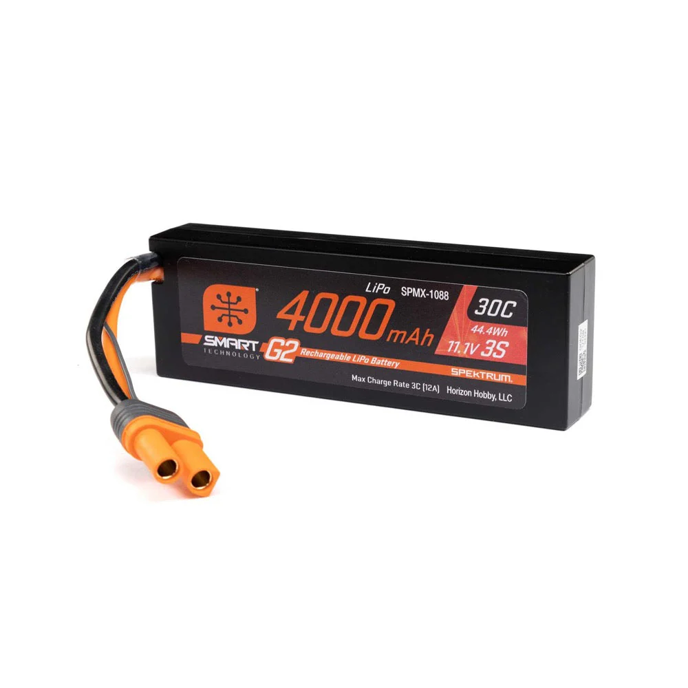 Spektrum SPMX-1088 11.1V 4000mAh 3S 30C Smart LiPo G2 Hard Case, IC5 - Image 5