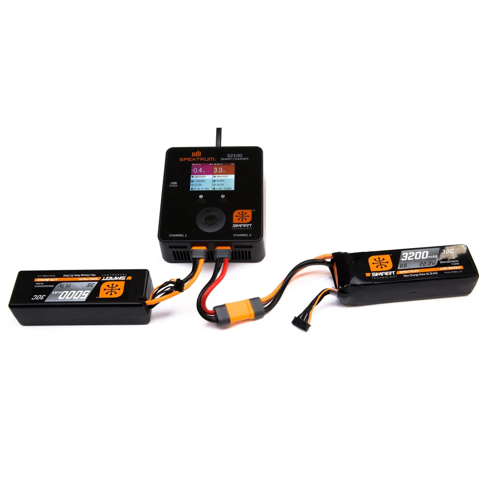 Spektrum SPMX22003S30 2200mah 3S 11.1V 30C Smart LiPo Battery IC3 Plug - Image 2
