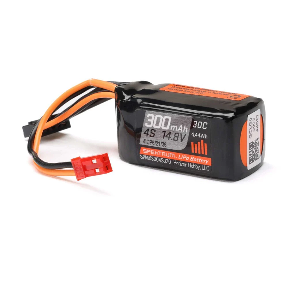 Spektrum SPMX3004SJ30 300mah 4S 14.8v 30C LiPo Battery JST Connector - Image 3