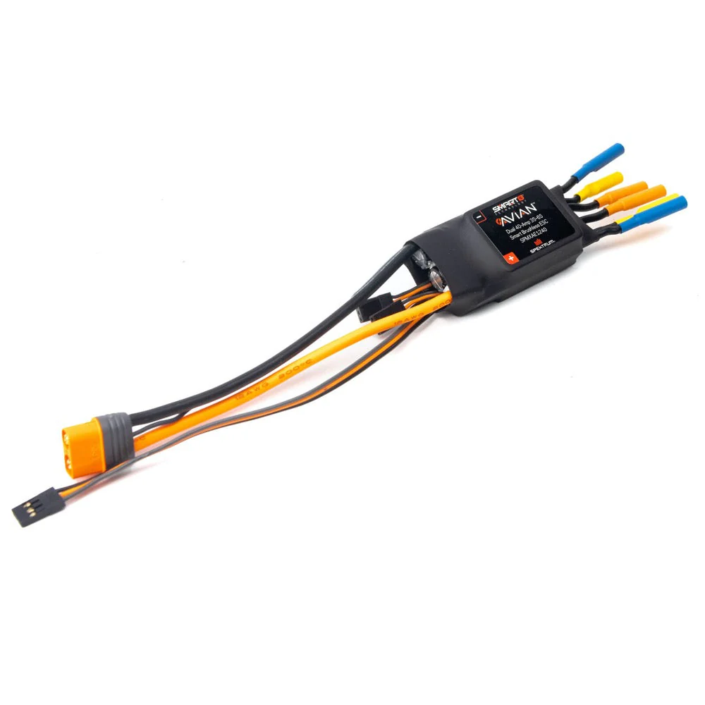 Spektrum SPMXAE1240 Avian Dual 40A 6S Brushless Smart ESC - Image 4