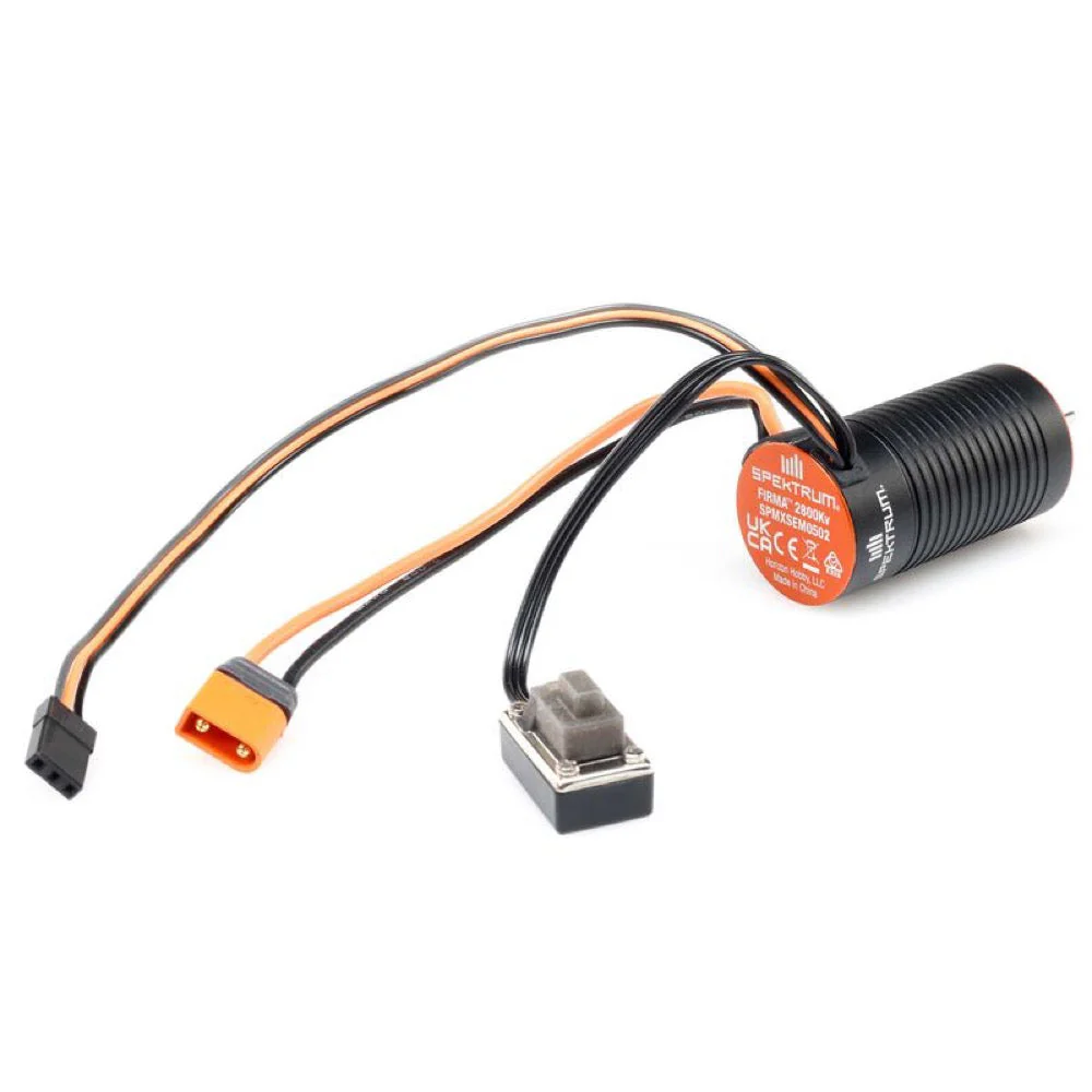 Spektrum SPMXSEM0502 Firma 2800kv 1/18th Sensored BL Motor and ESC Combo