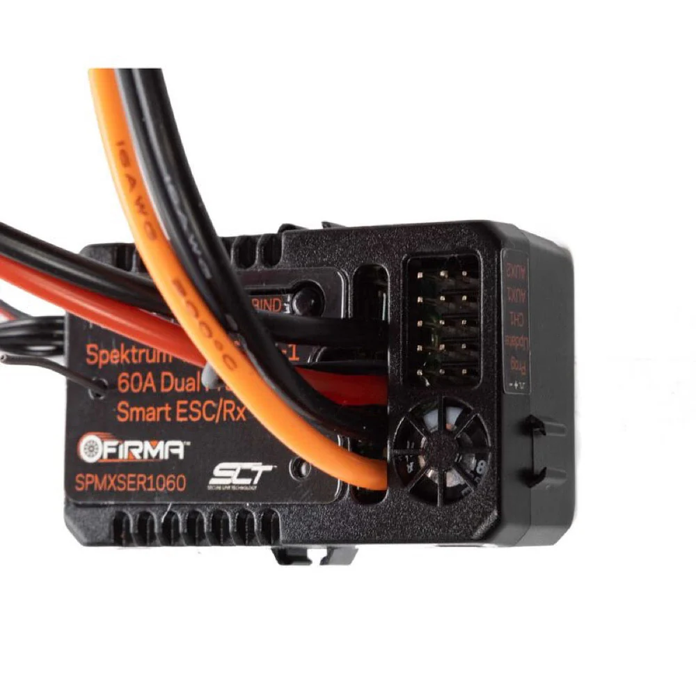 Spektrum SPMXSER1060 Firma 2-in-1 60A Brushed Smart ESC/Dual Protocol RX - Image 5