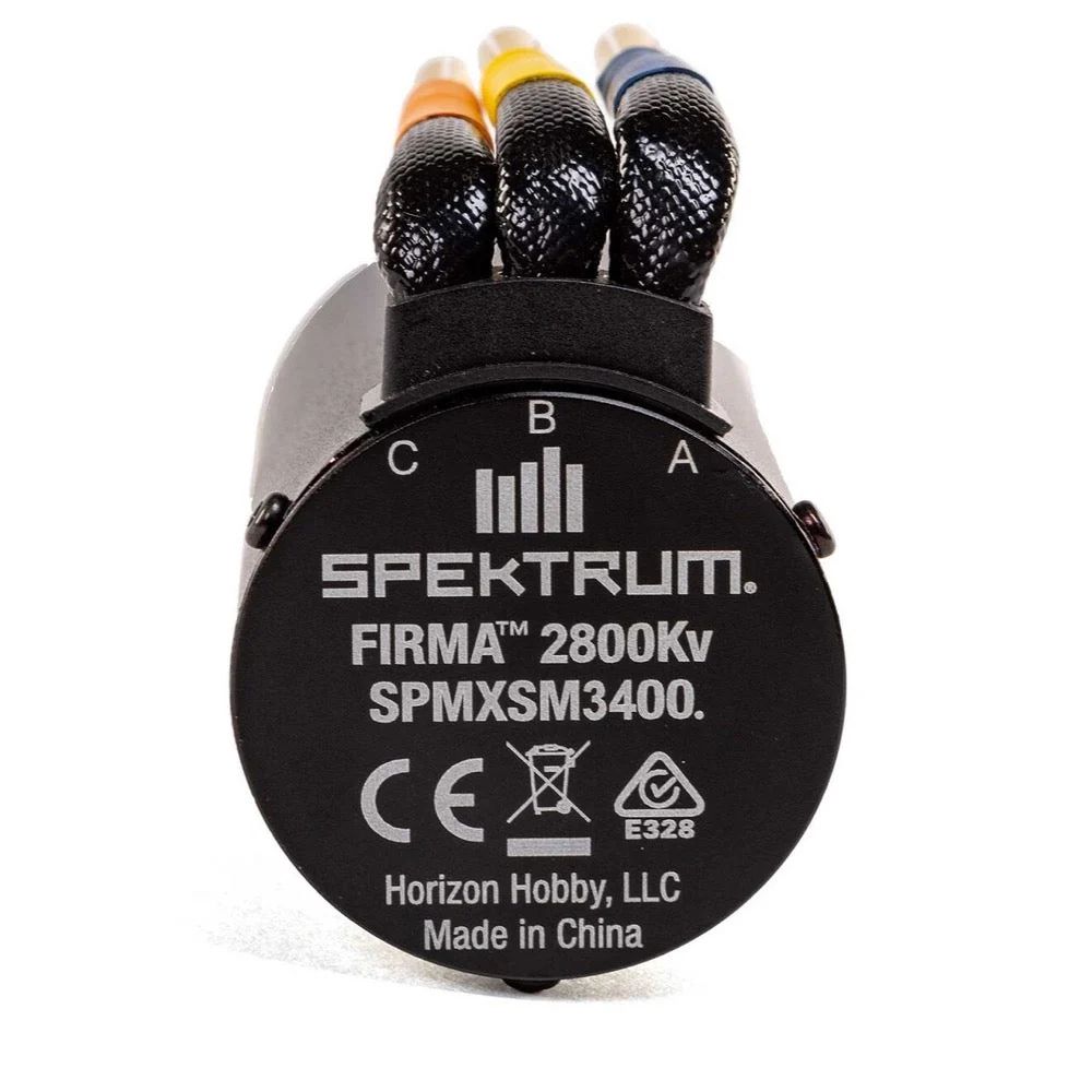 Spektrum SPMXSM3400 Firma 3668 2800kv 4-Pole Brushless Motor with 5mm Shaft - Image 3