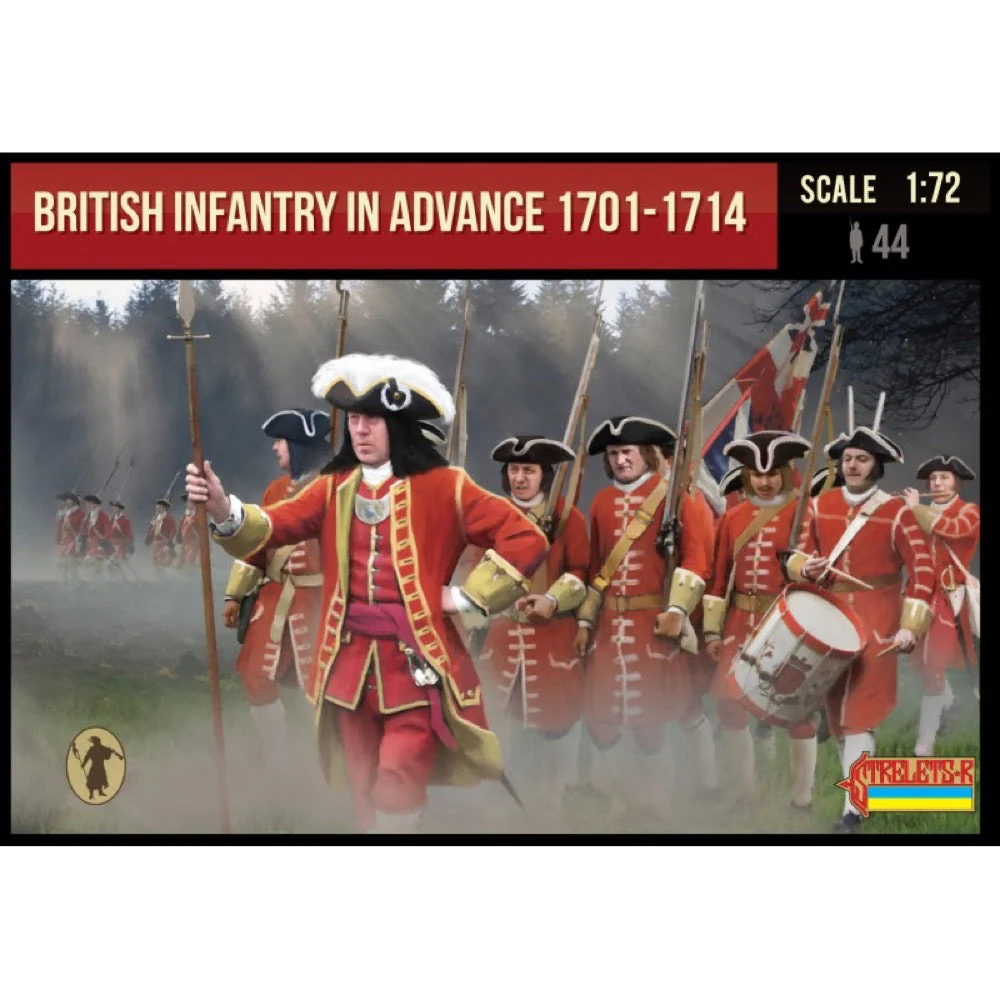 Strelets-R 0230 1/72 British Infantry in Advance 1701-1714