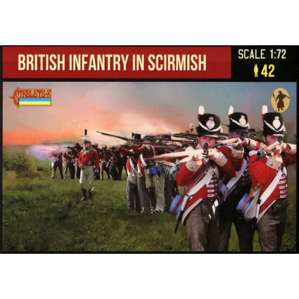 Strelets 285 1/72 Napoleonic British Infantry in Skirmish