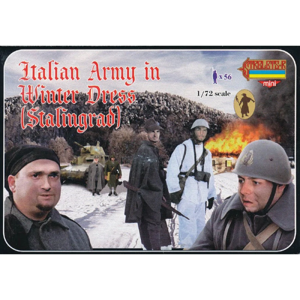 Strelets M082 1/72 WWII Italian Army in Winter Dress (Stalingrad) (re-issue)