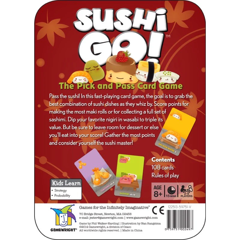 Gamewright Sushi Go In Tin Game - Image 6