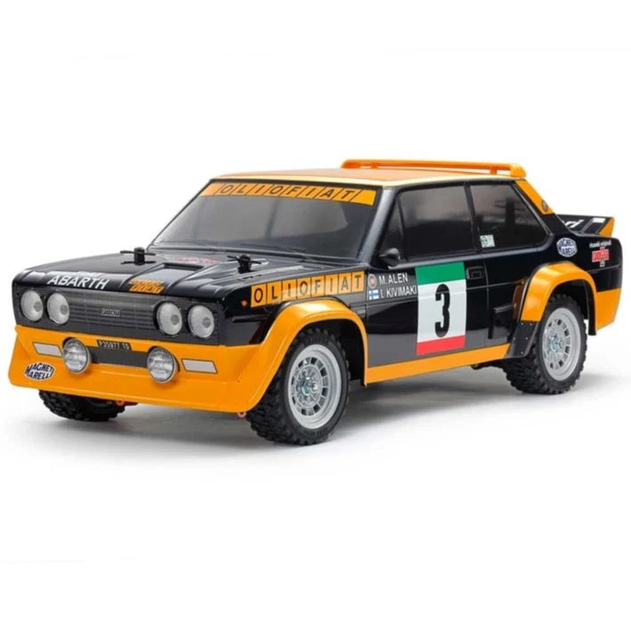 Tamiya 1/10 Fiat 131 Abarth Rally Olio Fiat MF-01X Chassis Off-Road RC Kit 58723 - Image 2