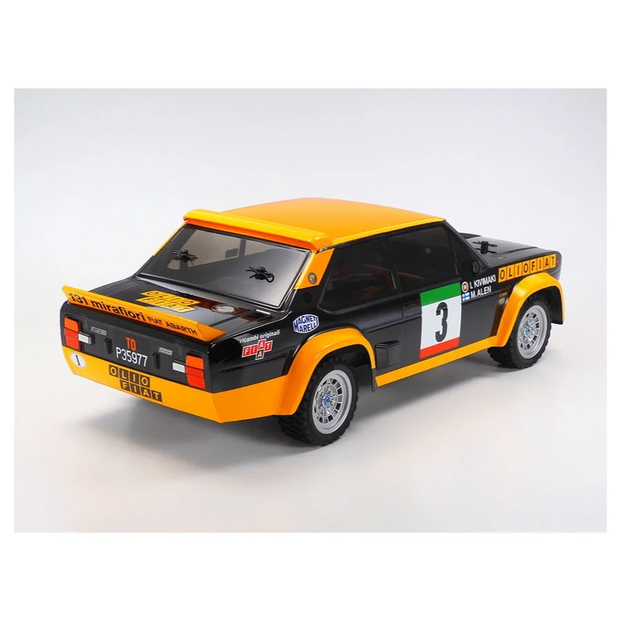 Tamiya 1/10 Fiat 131 Abarth Rally Olio Fiat MF-01X Chassis Off-Road RC Kit 58723 - Image 3