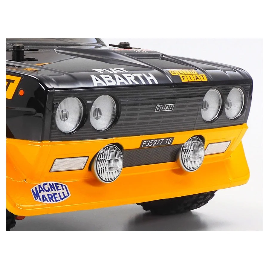 Tamiya 1/10 Fiat 131 Abarth Rally Olio Fiat MF-01X Chassis Off-Road RC Kit 58723 - Image 4
