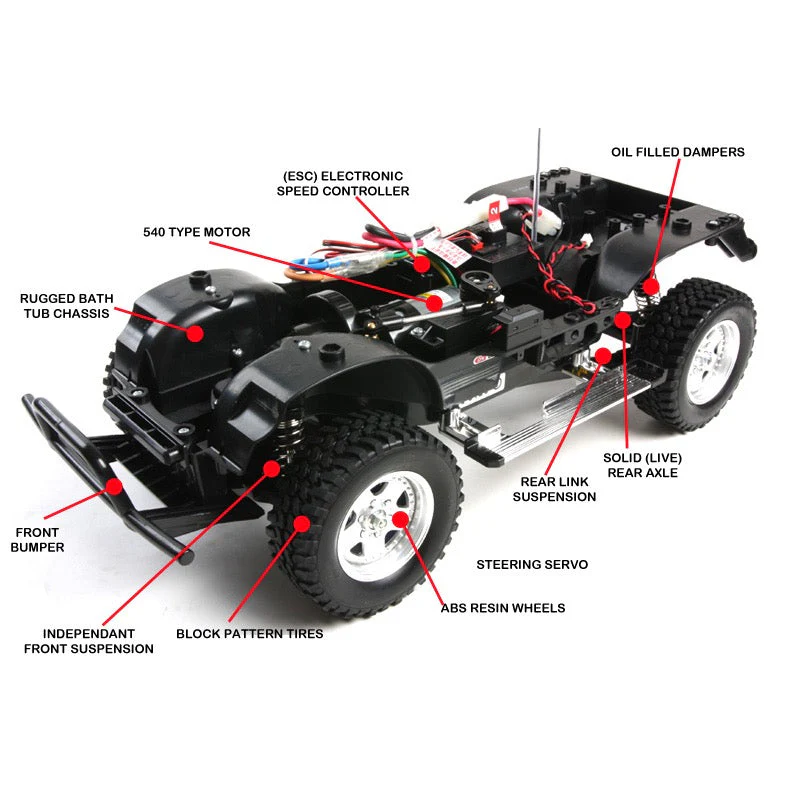 Tamiya 58457 1/10 Mercedes Benz Unimog 406 CC01 4x4 RC Off Road Kit - Image 2