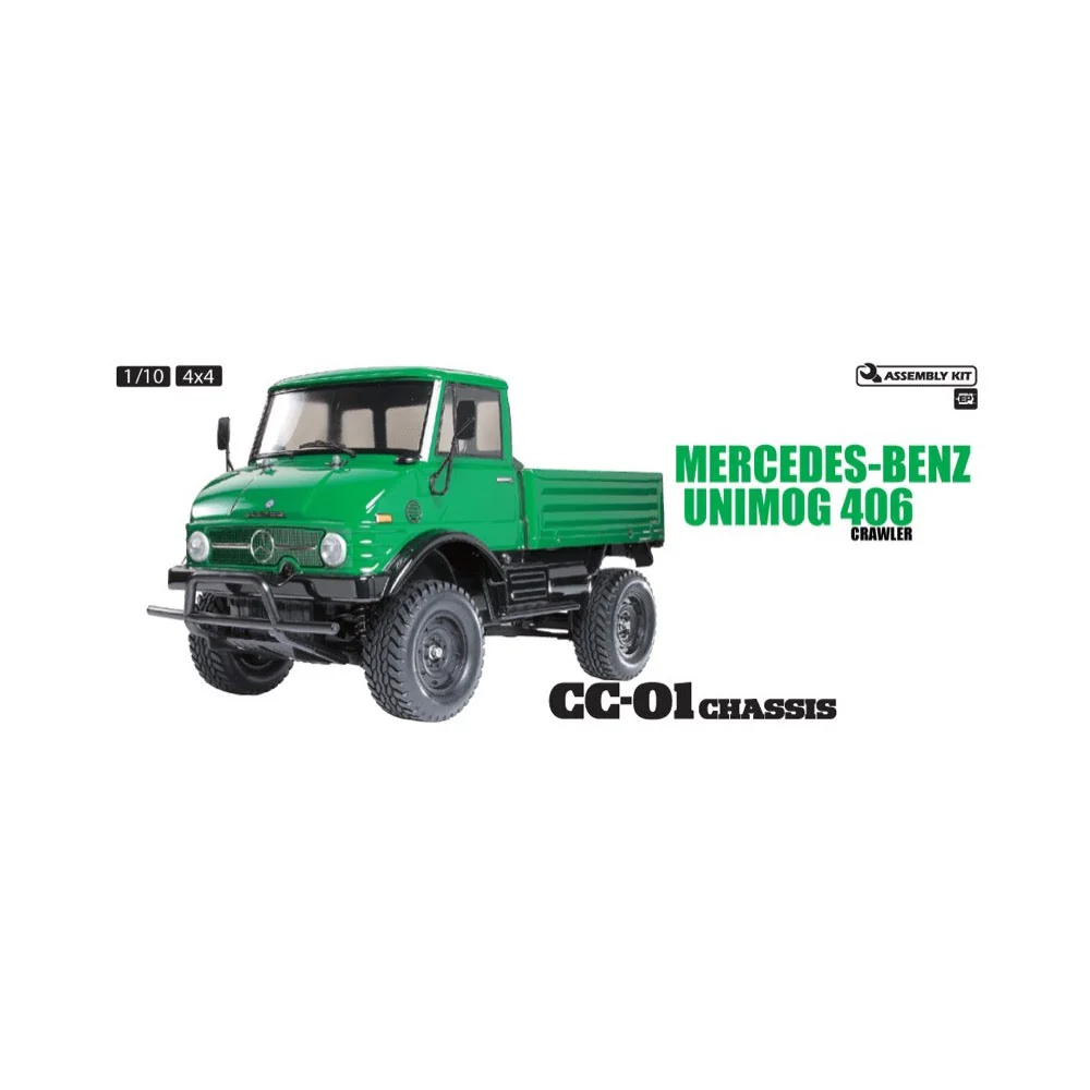 Tamiya 58457 1/10 Mercedes Benz Unimog 406 CC01 4x4 RC Off Road Kit - Image 4