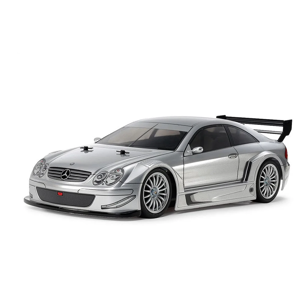 Tamiya 1/10 Mercedes CLK AMG Racing Version Silver Painted Body TT-02 Chassis RC Kit 47493 - Image 11