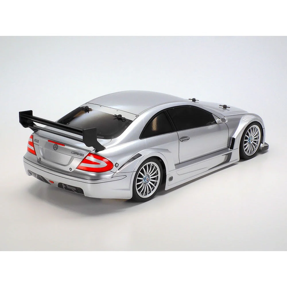 Tamiya 1/10 Mercedes CLK AMG Racing Version Silver Painted Body TT-02 Chassis RC Kit 47493 - Image 3