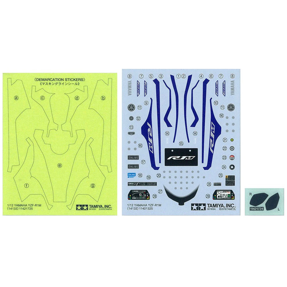 Tamiya 14133 1/12 Yamaha YZF-R1M - Image 6