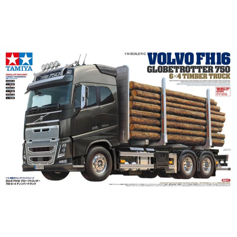 Tamiya 56360 1/14 Volvo FH16 Globetrotter 750 6x4 Timber Radio Controlled Truck Kit