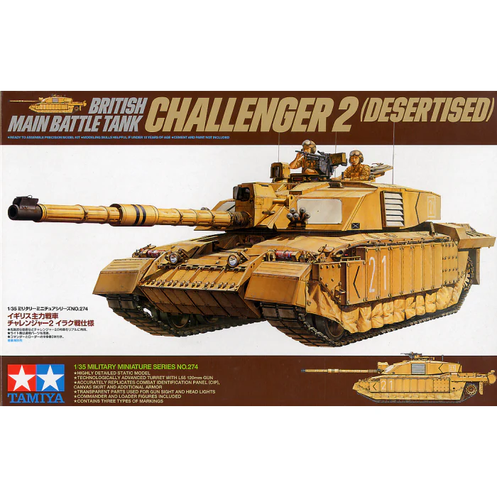 Tamiya 35274 1/35 British MBT Challenger II Desert