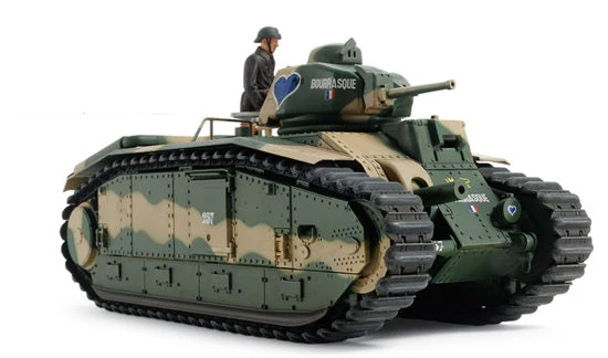 Tamiya 30058 1/35 French Battle Tank B1 Bis with Single Motor - Image 2