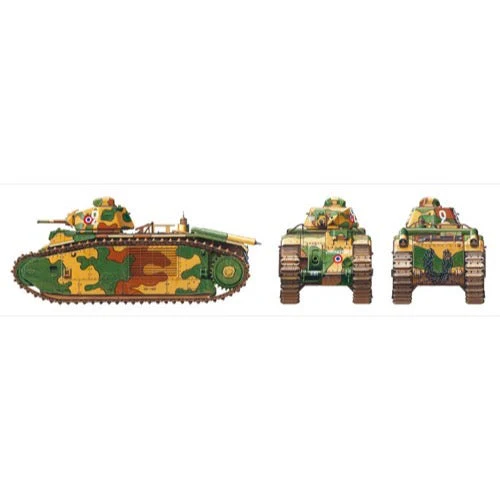 Tamiya 30058 1/35 French Battle Tank B1 Bis with Single Motor - Image 7