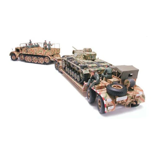 Tamiya 35246 1/35 German 18Ton Heavy Half-Track Famo and Transporter - Image 2