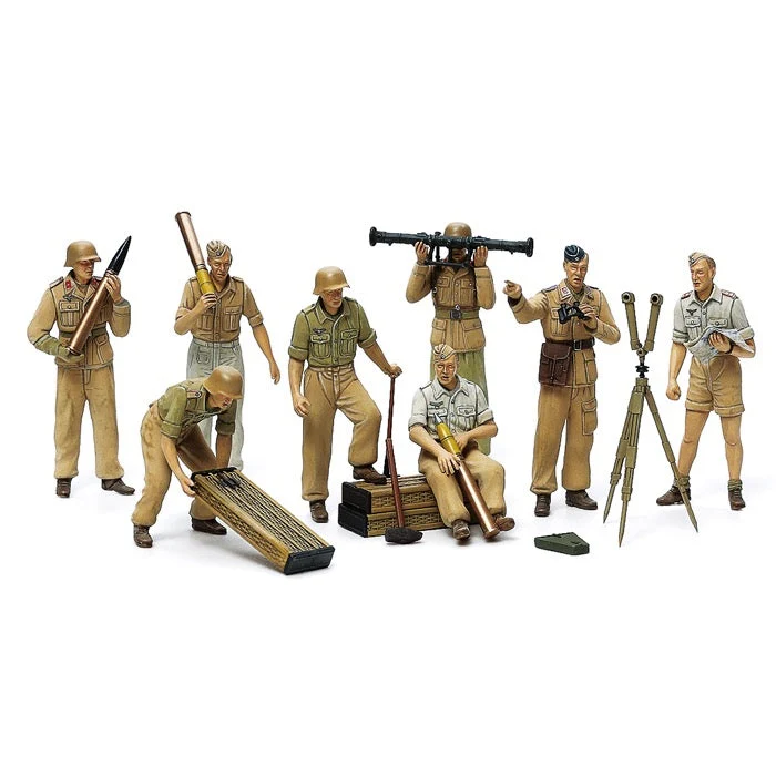 Tamiya 35343 1/35 German Africa Corps Luftwaffe Artillery Crew Set - Image 2