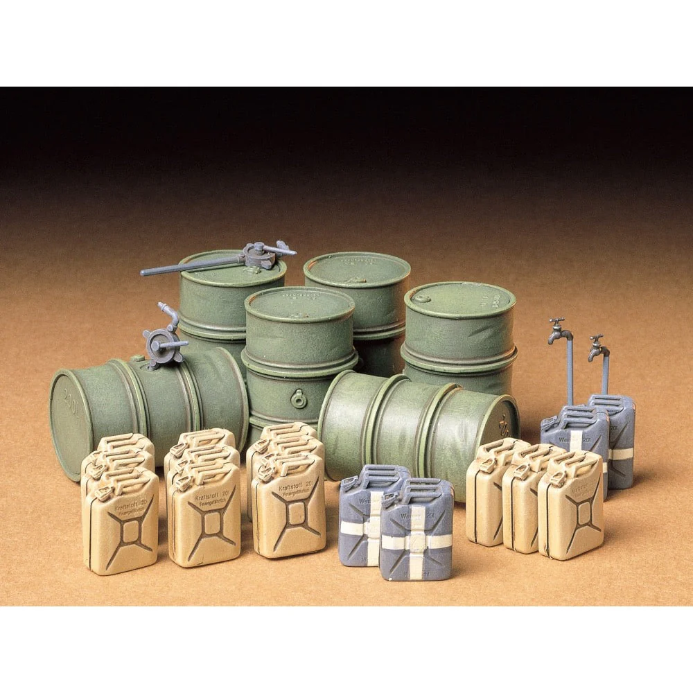 Tamiya 35186 1/35 German Fuel Drum Set - Image 2