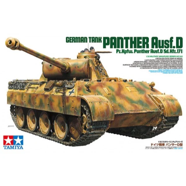 Tamiya 35345 1/35 German Tank Panzerkampfwagen V Panther Ausf.D - Image 20