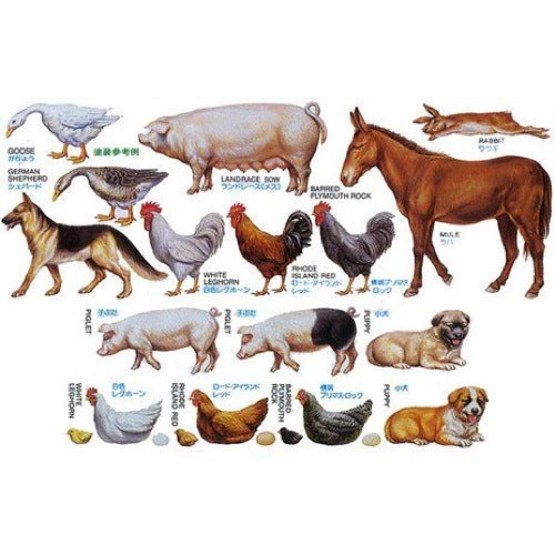 Tamiya 35128 1/35 Livestock Set - Image 3