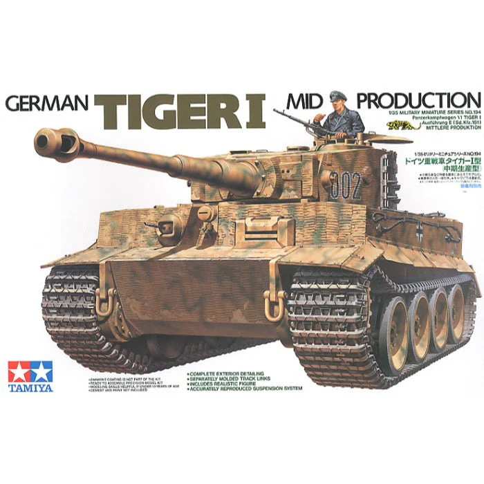 Tamiya 35194 1/35 Tiger I Mid Production - Image 9