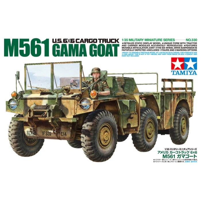 Tamiya 35330 1/35 U.S. 6x6 Cargo Truck M561 Gama Goat - Image 10