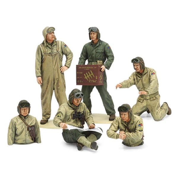 Tamiya 35347 1/35 U.S. Tank Crew Set European Theater - Image 4