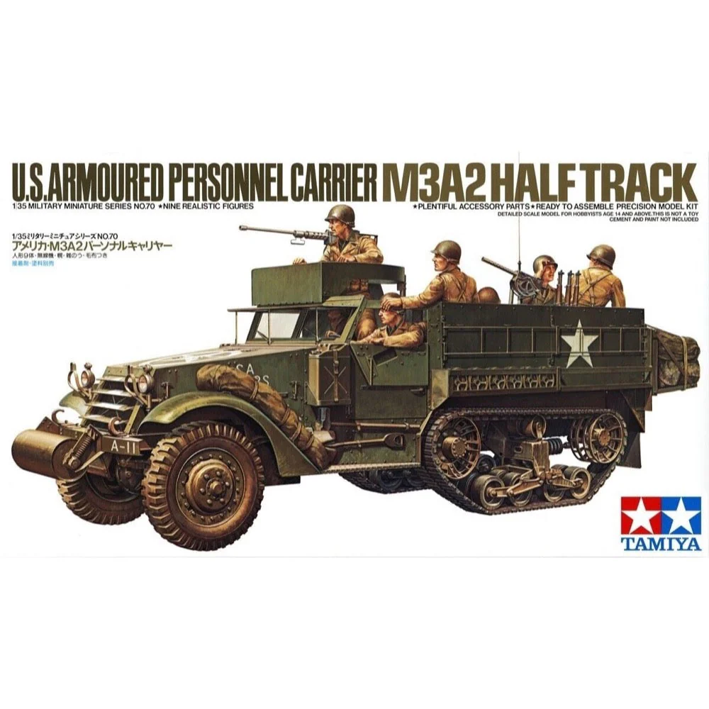 Tamiya 35070 1/35 US Armored Personnel Carrier M3A2 Half-Track