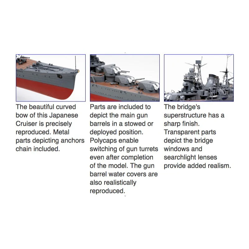 Tamiya 78021 1/350 Japanese Aircraft Carrying Cruiser Mogami - Image 3