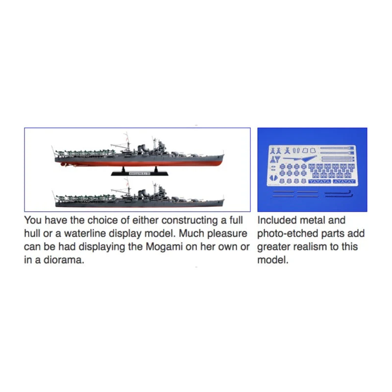 Tamiya 78021 1/350 Japanese Aircraft Carrying Cruiser Mogami - Image 5