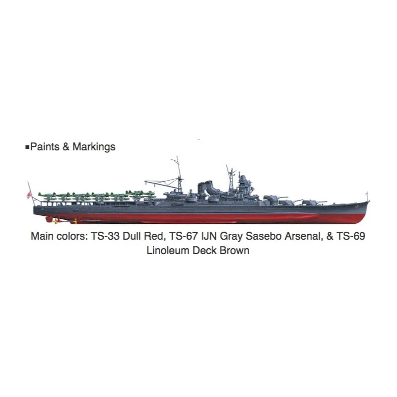 Tamiya 78021 1/350 Japanese Aircraft Carrying Cruiser Mogami - Image 6