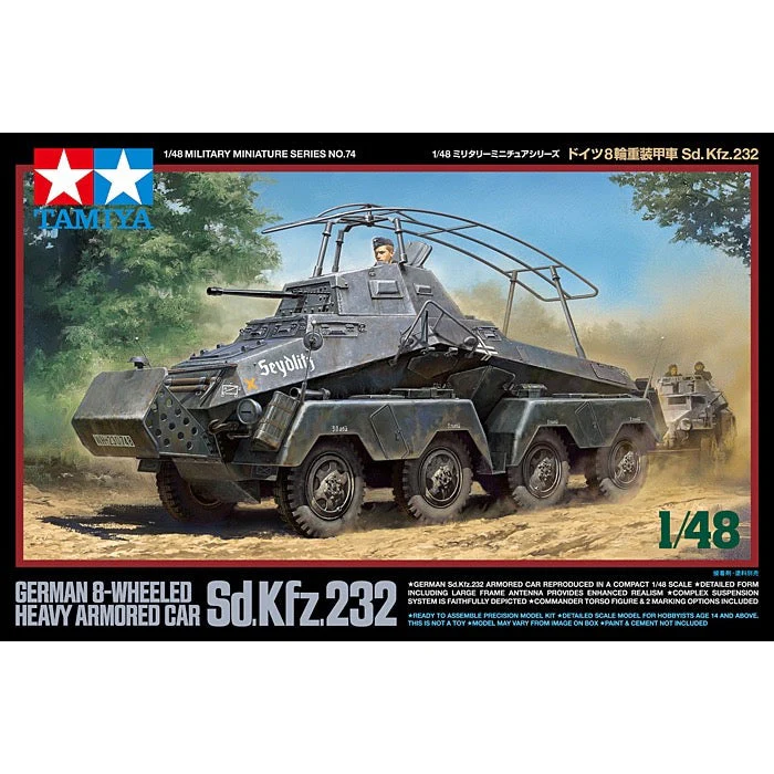 Tamiya 32574 1/48 German 8 Wheeled Heavy Armoured Car Sd.Kfz232