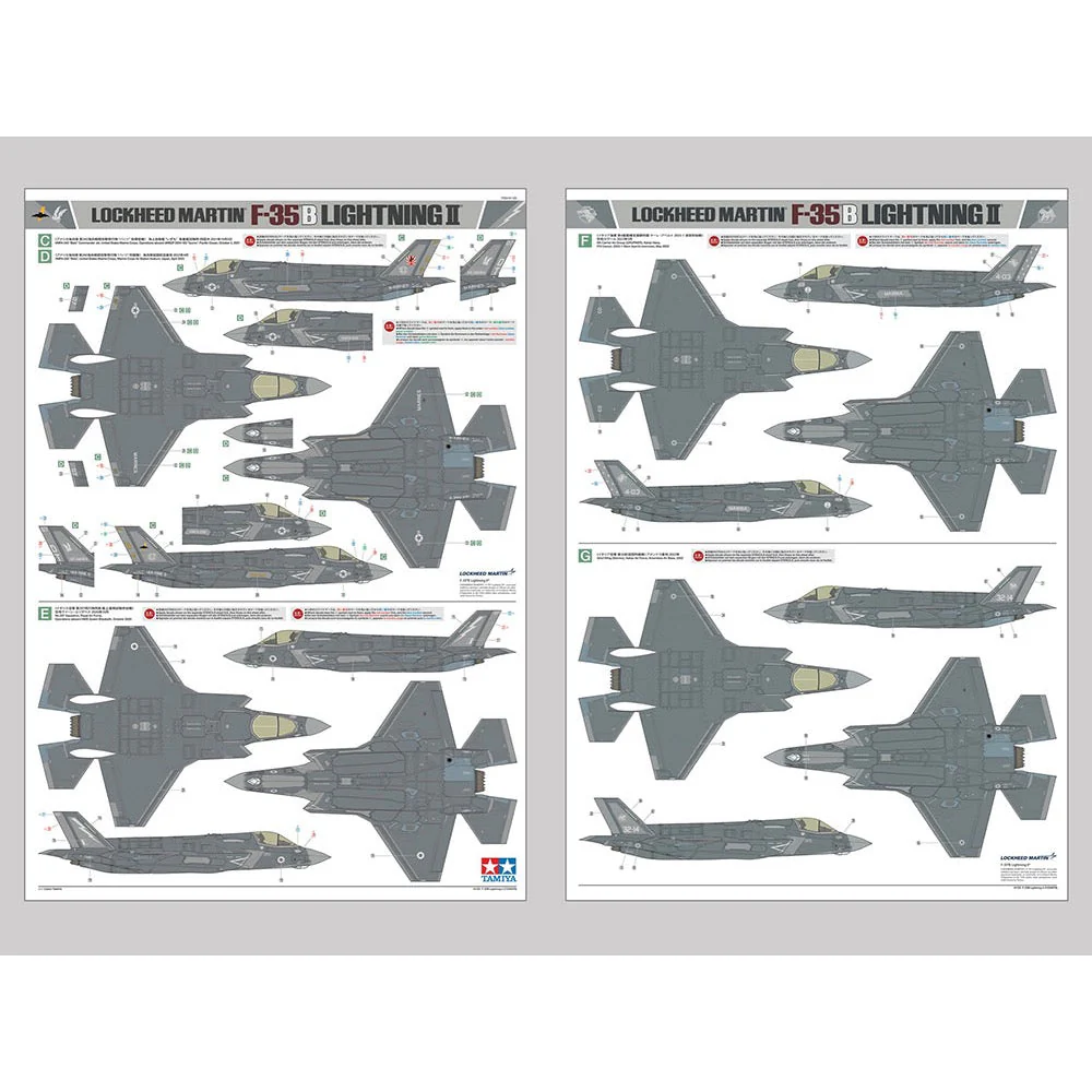 Tamiya 61125 1/48 Lockheed Martin F-35B Lightning II - Image 48