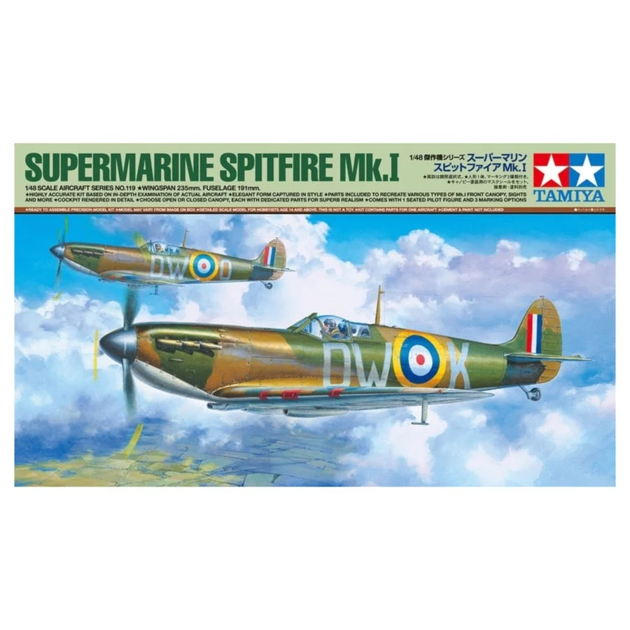 Tamiya 61119 1/48 Supermarine Spitfire MkI