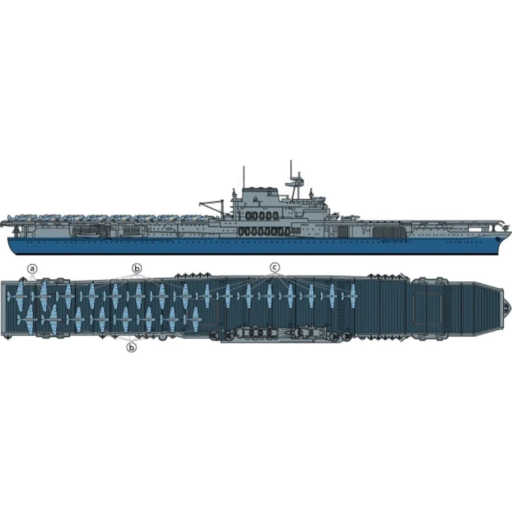 Tamiya 31712 1/700 USS Yorktown Aircraft Carrier - Image 8