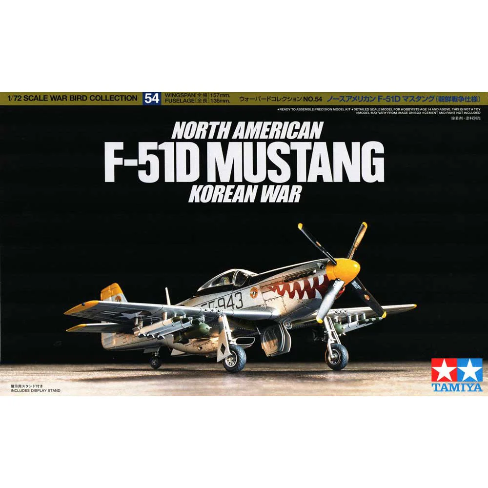 Tamiya 60754 1/72 F-51D Mustang Korean War