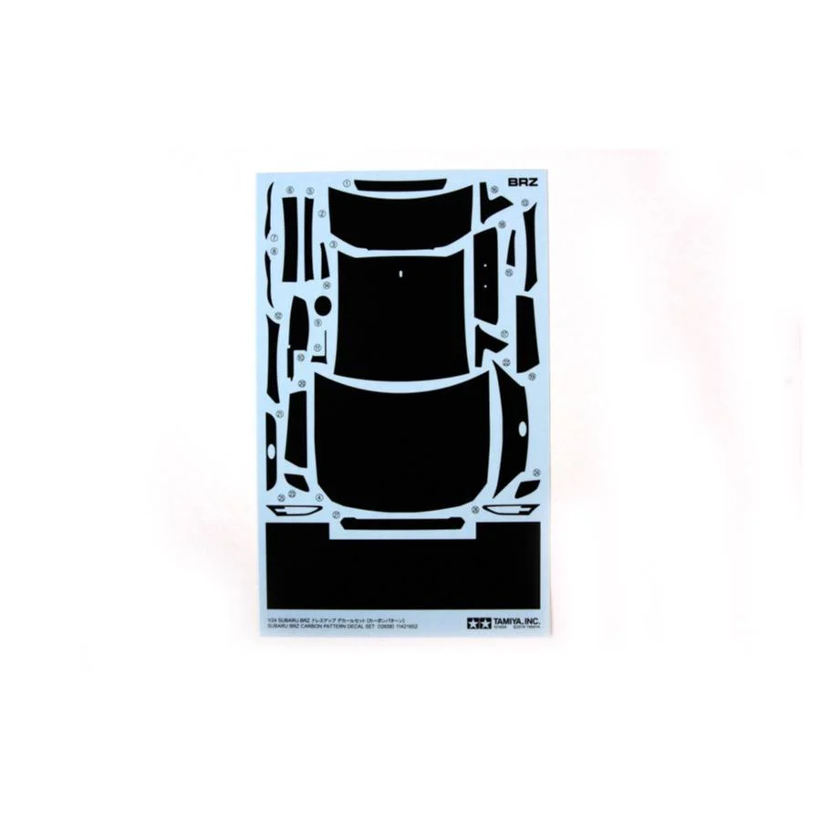 Tamiya 12658 1/24 Subaru BRZ Carbon Decal Set - Image 2