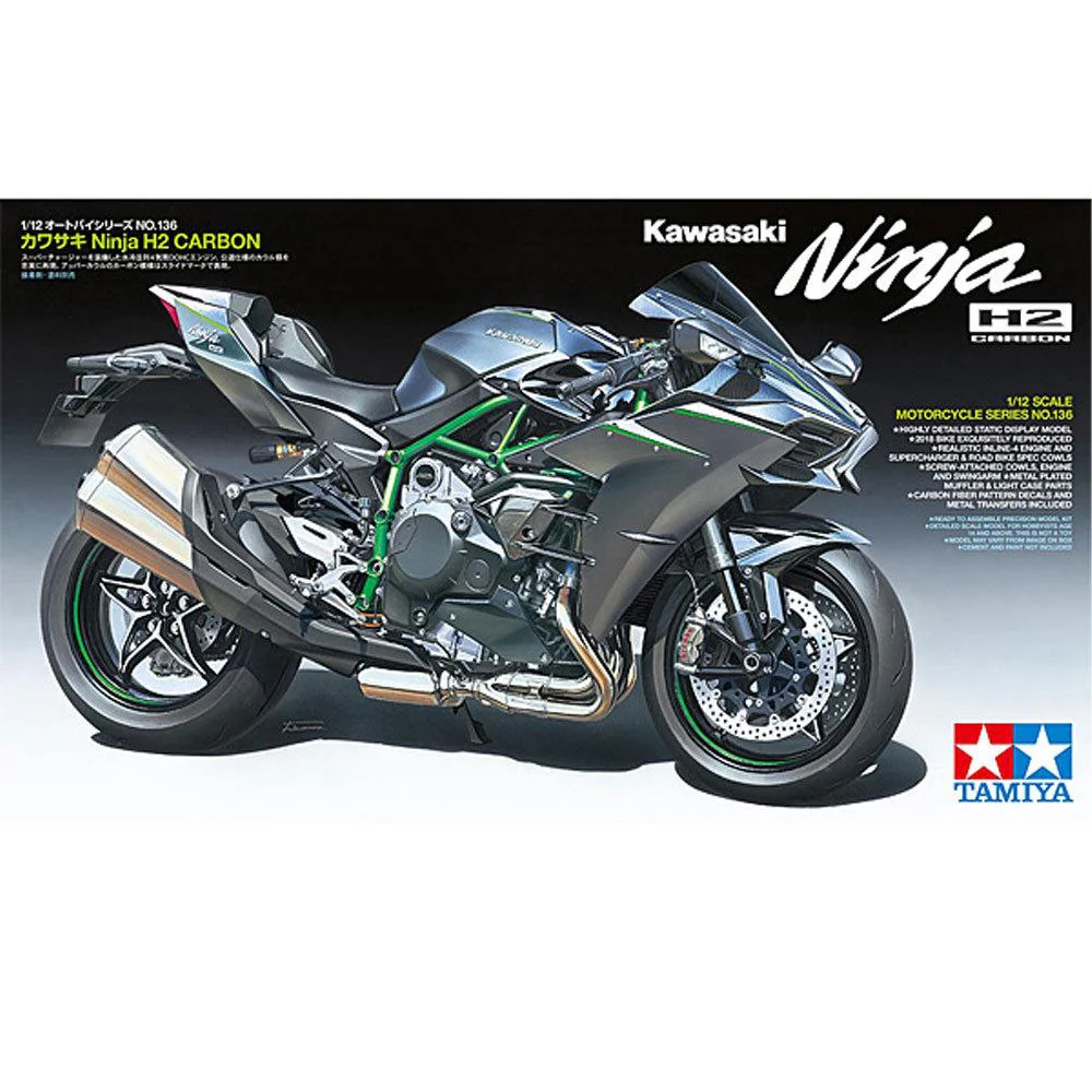Tamiya 14136 1/12 Kawasaki Ninja H2 Carbon
