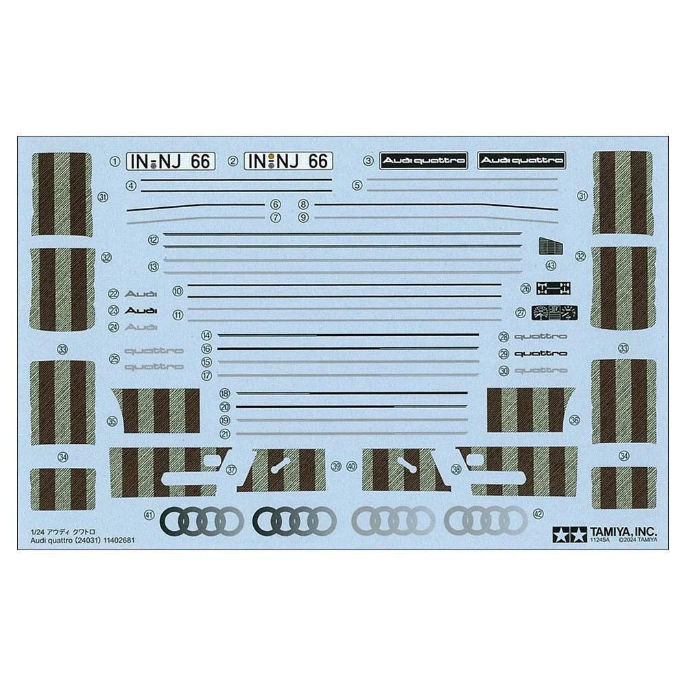Tamiya 24031 1/24 Audi Quattro - Image 7