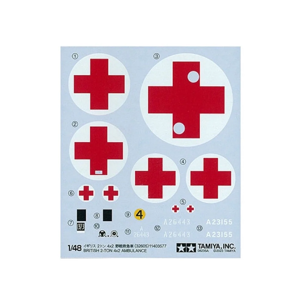 Tamiya 32605 1/48 British 2-ton Austin K2 4x2 Ambulance - Image 7