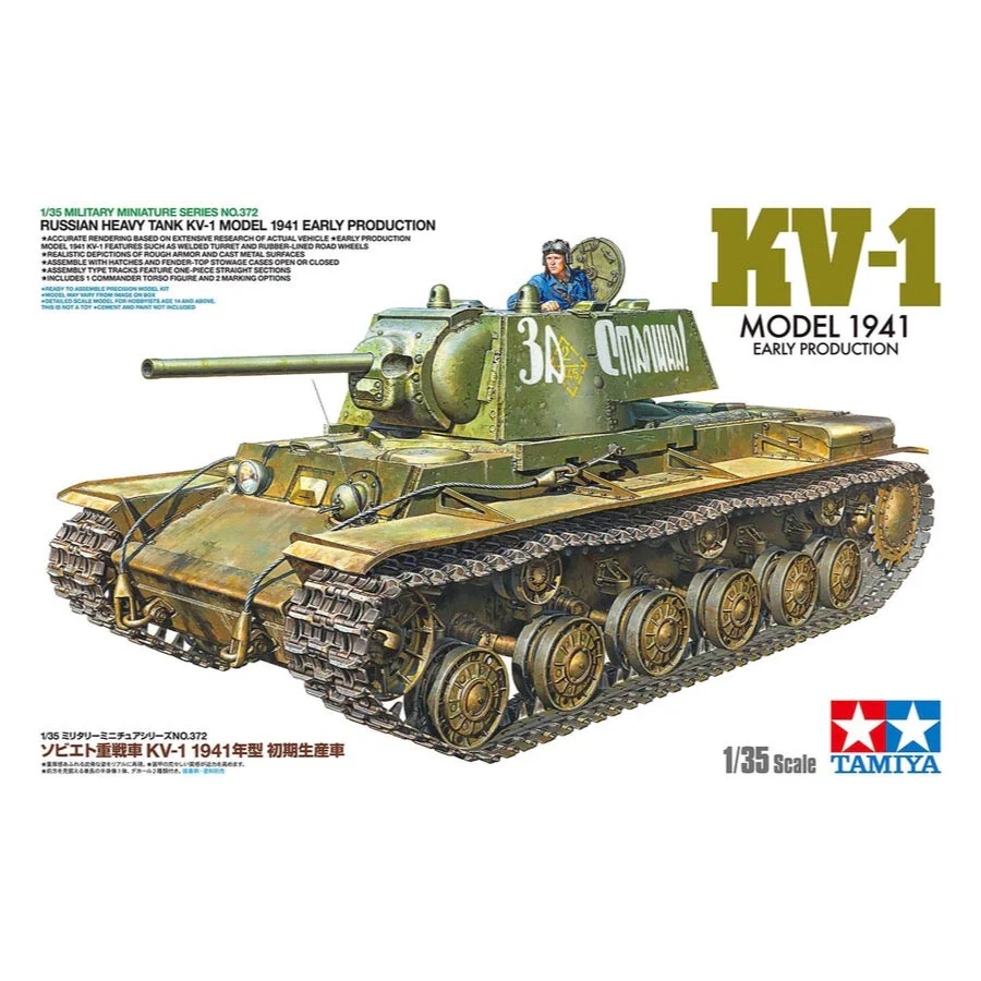 Tamiya 35372 1/35 KV-1 Russian Heavy Tank 1941 Early Production