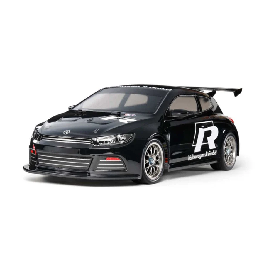 Tamiya 47451 1/10 Volkswagen Scirocco GT 4WD High Performance RC Car TT-01 Chassis Type E Unpainted Body and Windows - Image 2