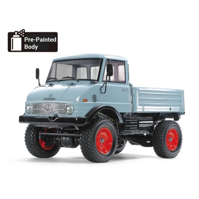 Tamiya 47465 Mercedes-Benz Unimog 406 CC-02 4WD 1/10 RC Kit Blue Grey - Image 2
