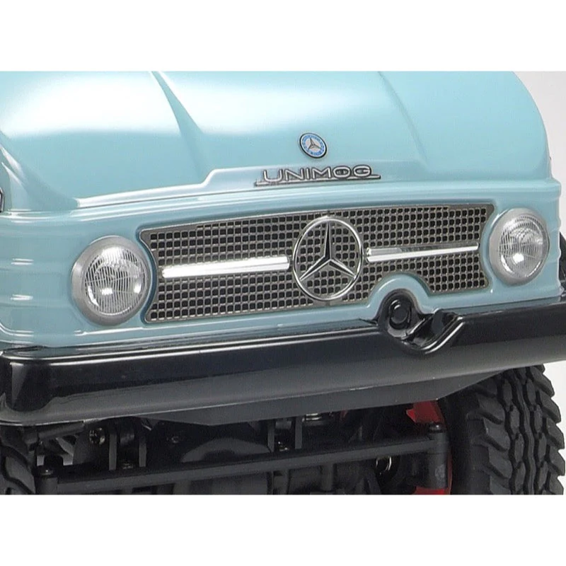 Tamiya 47465 Mercedes-Benz Unimog 406 CC-02 4WD 1/10 RC Kit Blue Grey - Image 4