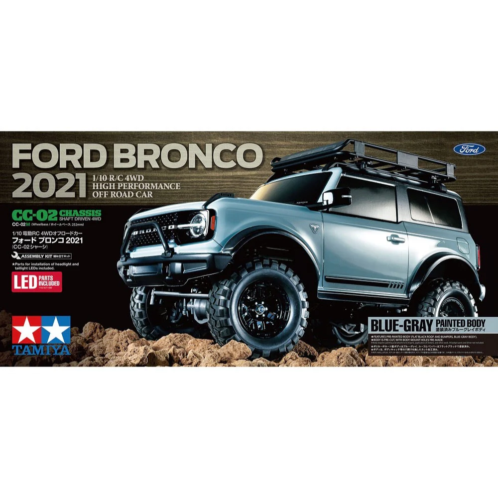 Tamiya 47483A 1/10 Ford Bronco 2021 CC-02 4WD RC Kit - Image 10